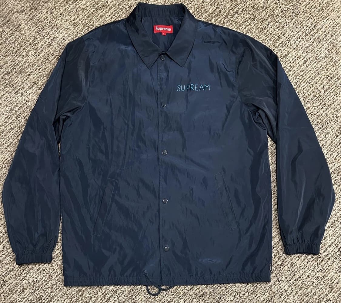 13SS 슈프림 슈민스 코치 자켓 네이비 상품이미지3