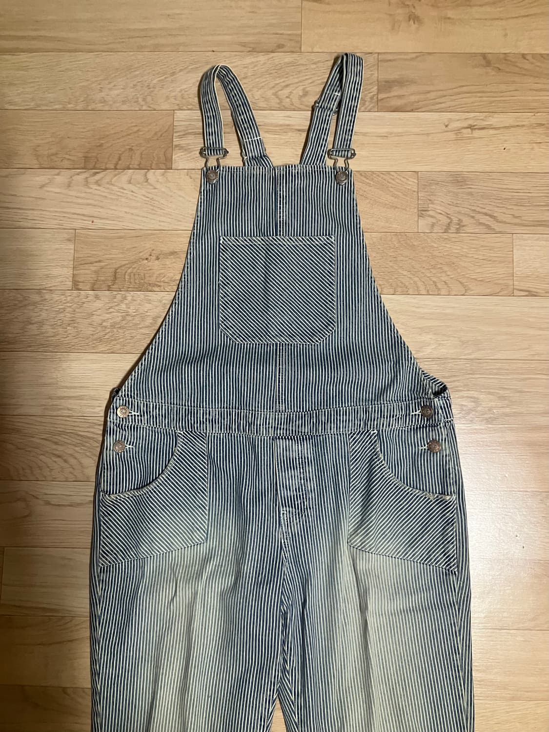 스트라이프 멜빵 바지 상품이미지1