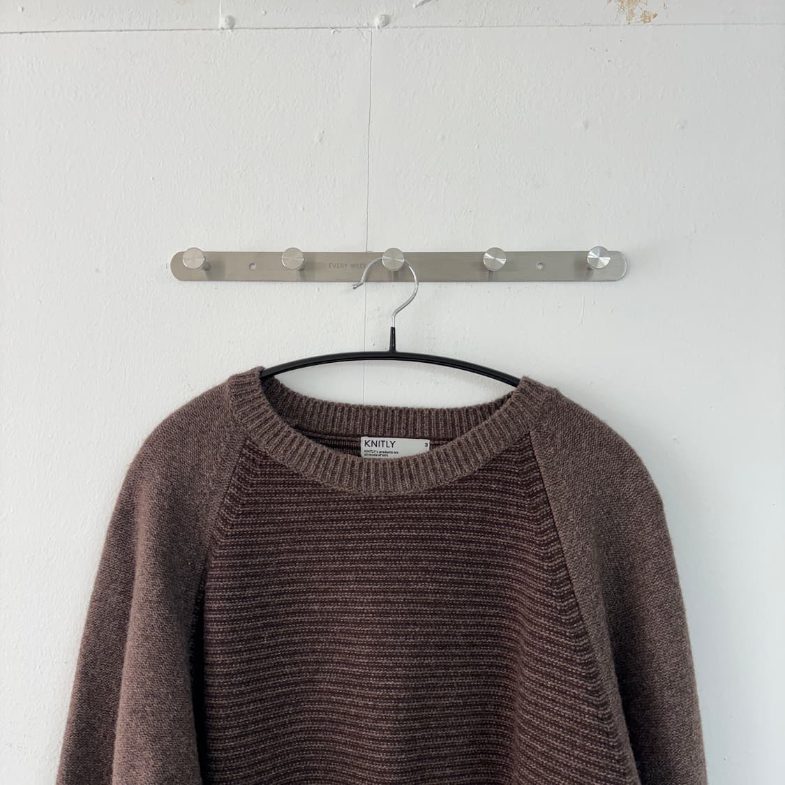 니틀리 울 니트 브라운 3사이즈 상품이미지3