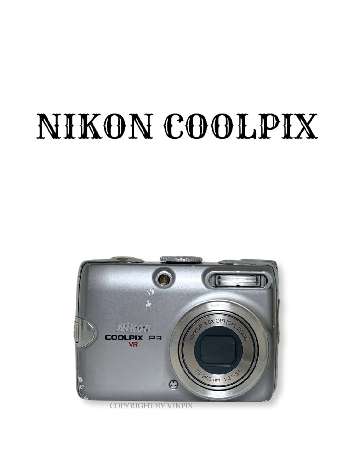 니콘 쿨픽스 P3(coolpix p3) 빈티지 디지털 카메라 디카 상품이미지1