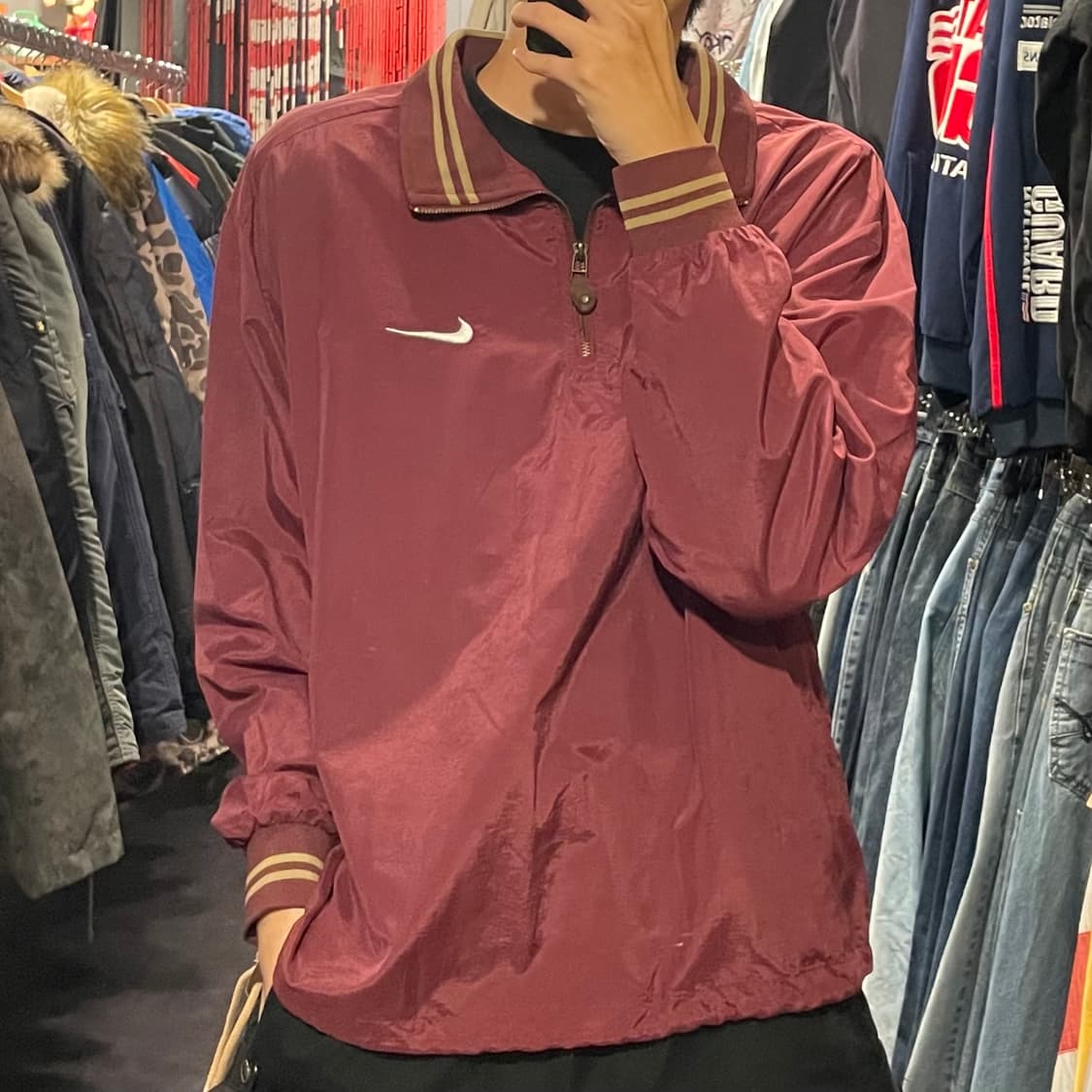 [IM] Nike 나이키 아노락 버건디 웜업 상품이미지1