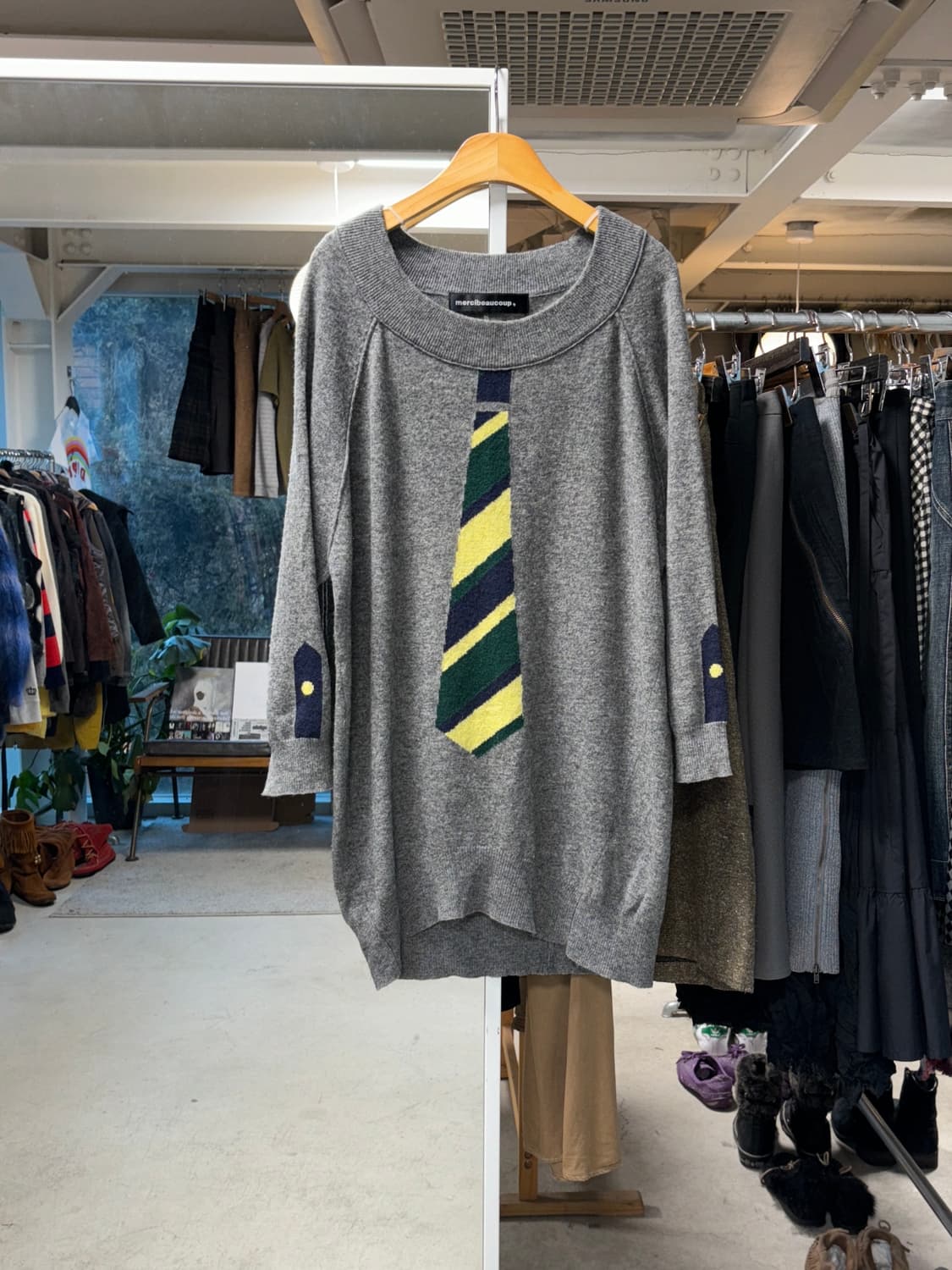 메르시보꾸 넥타이 니트 상품이미지1