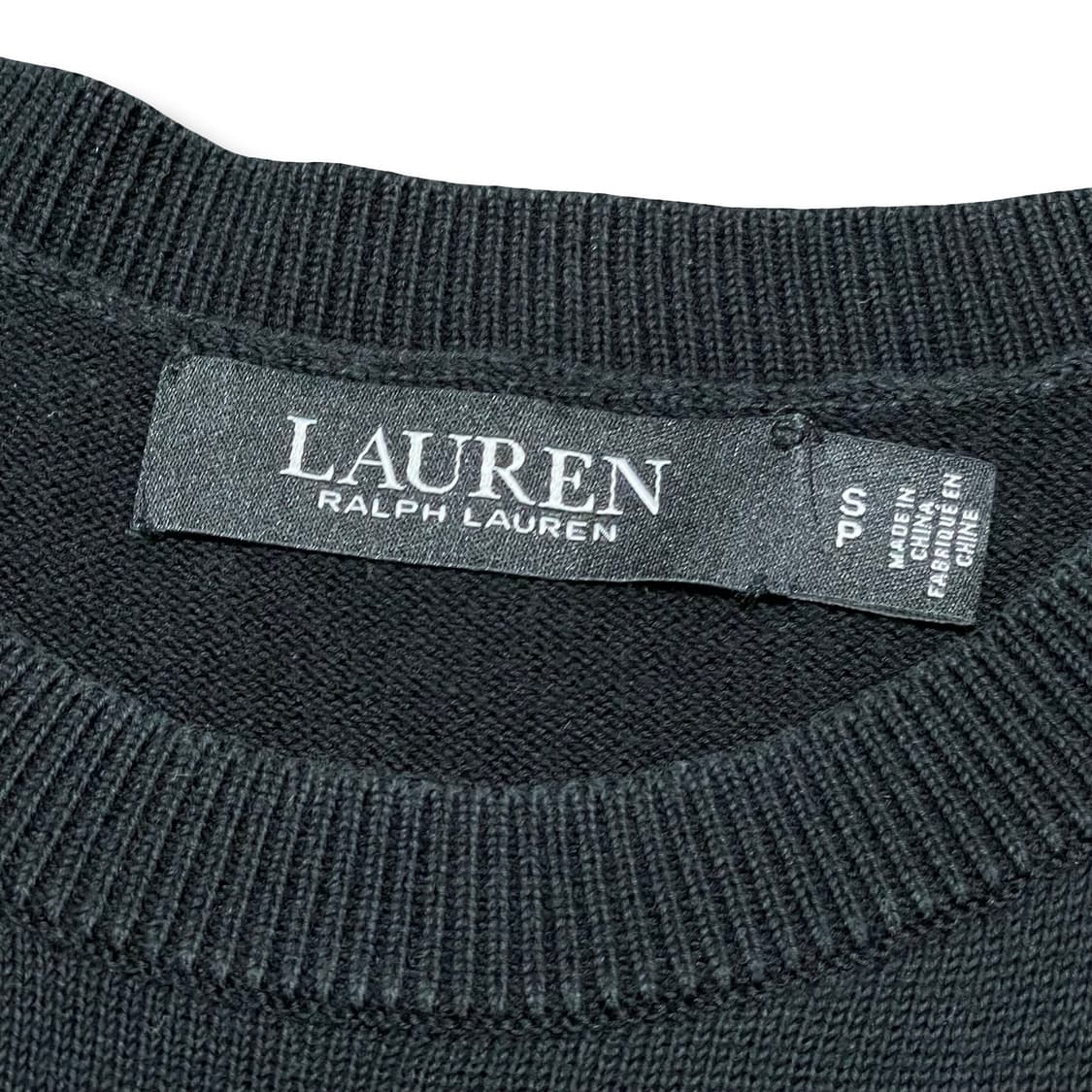 [S] 폴로 랄프로렌 블랙 반팔 니트 티셔츠 상품이미지2
