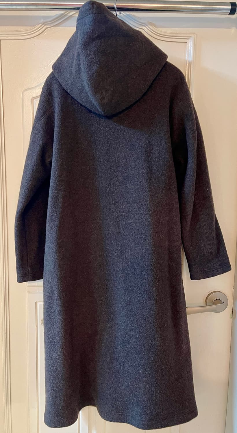 주카ZUCCA울 100% 후드 롱 코트 (M) 상품이미지3