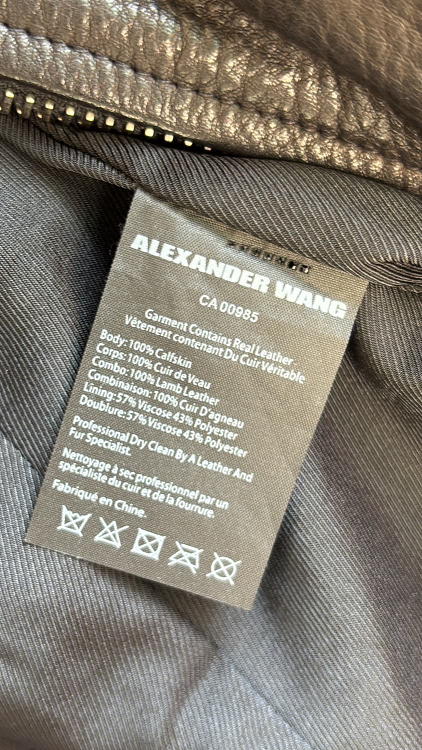 Calfskin Leather Jacket 상품이미지6