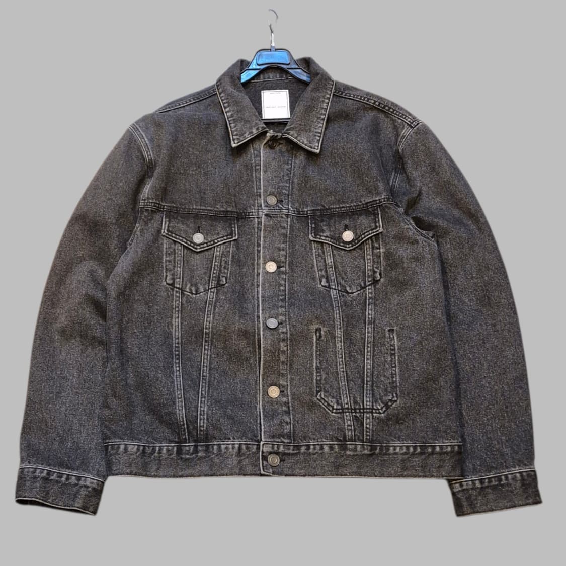 XL(착샷잇음) 차콜 데님자켓 상품이미지1