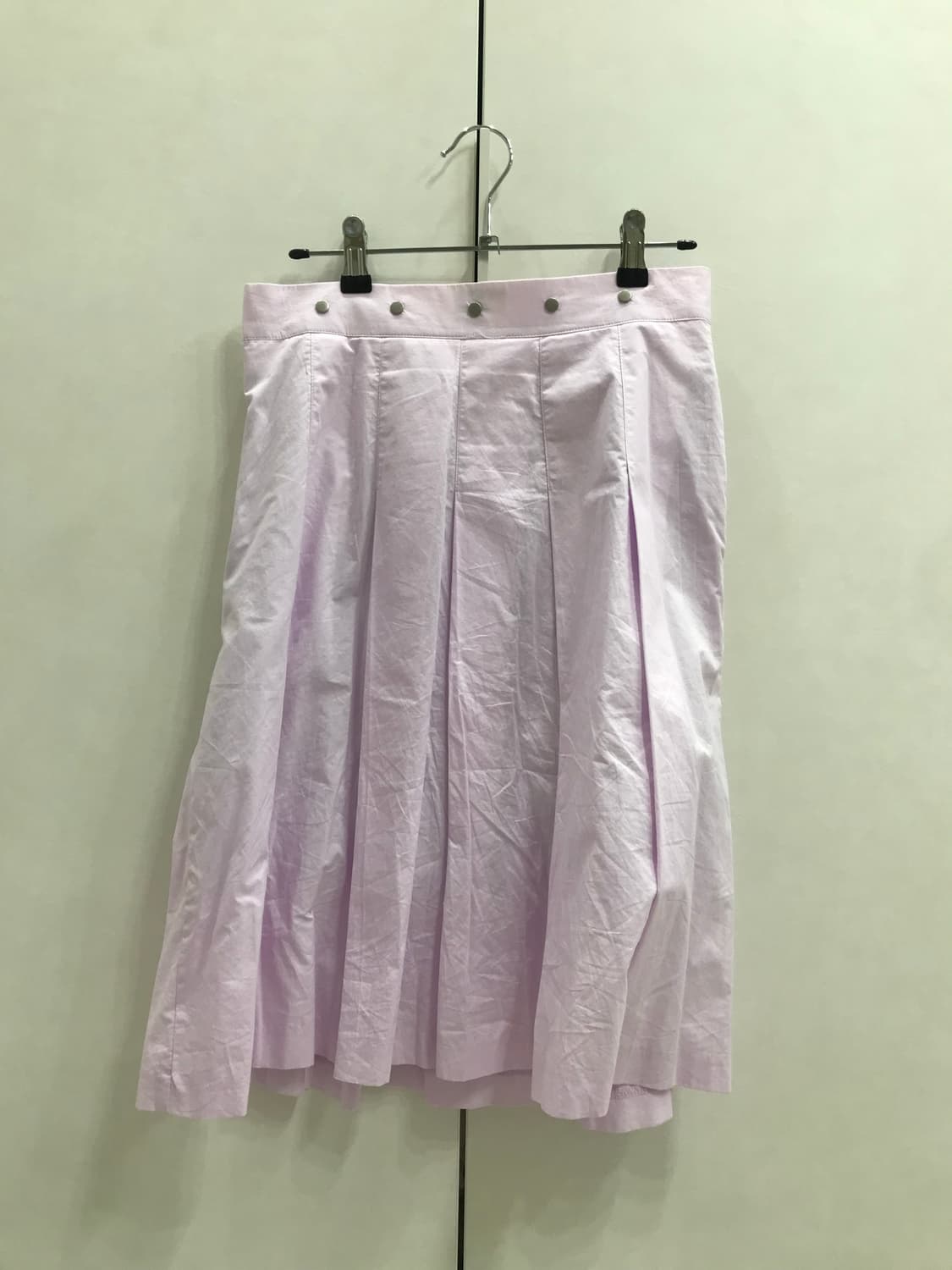페스토 플리츠 미디 스커트 캔디 M 상품이미지5