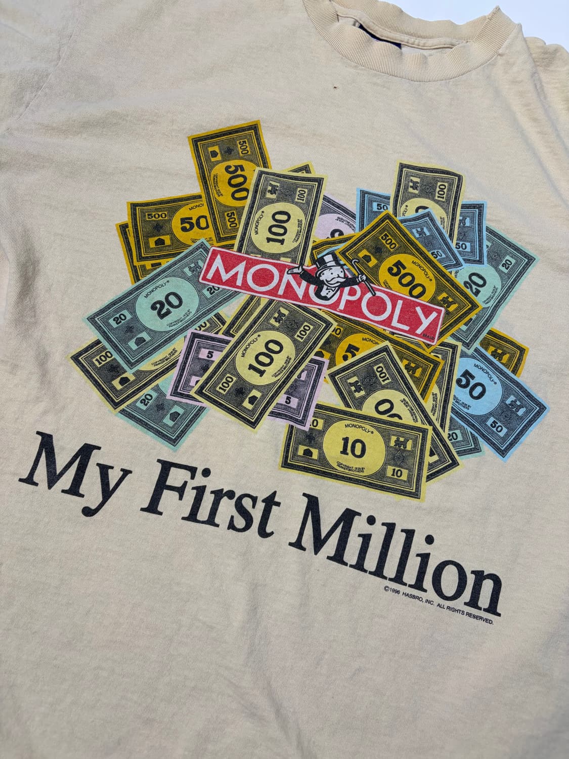 90s Monopoly Tee (beige) 상품이미지5