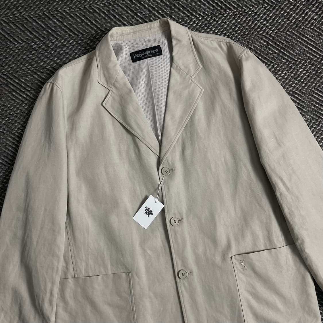 90s 입생로랑 자수로고 아카이브 치노 블레이저 자켓 y 3299 상품이미지1