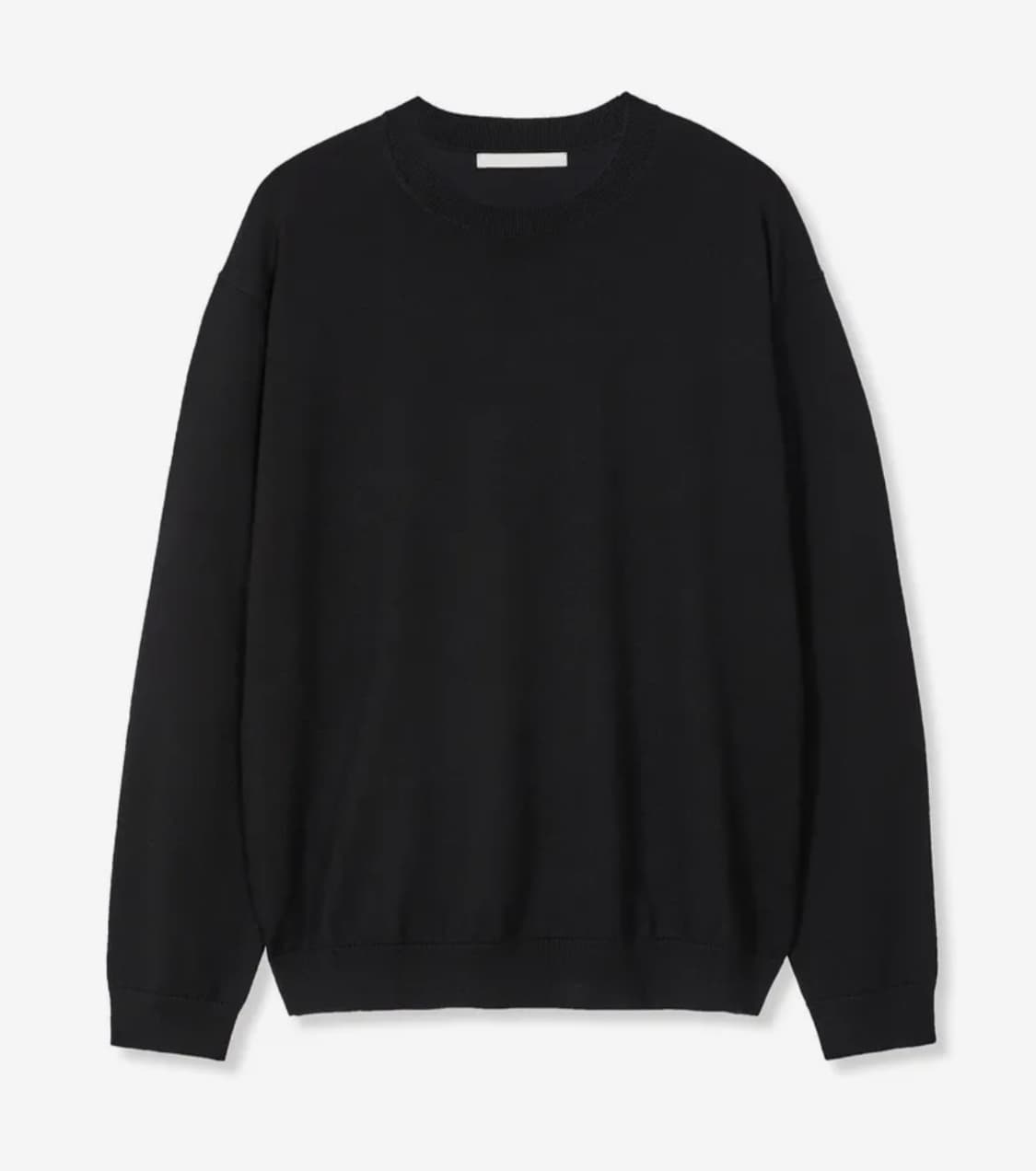 수아레 울100 워셔블니트 블랙 L 상품이미지1