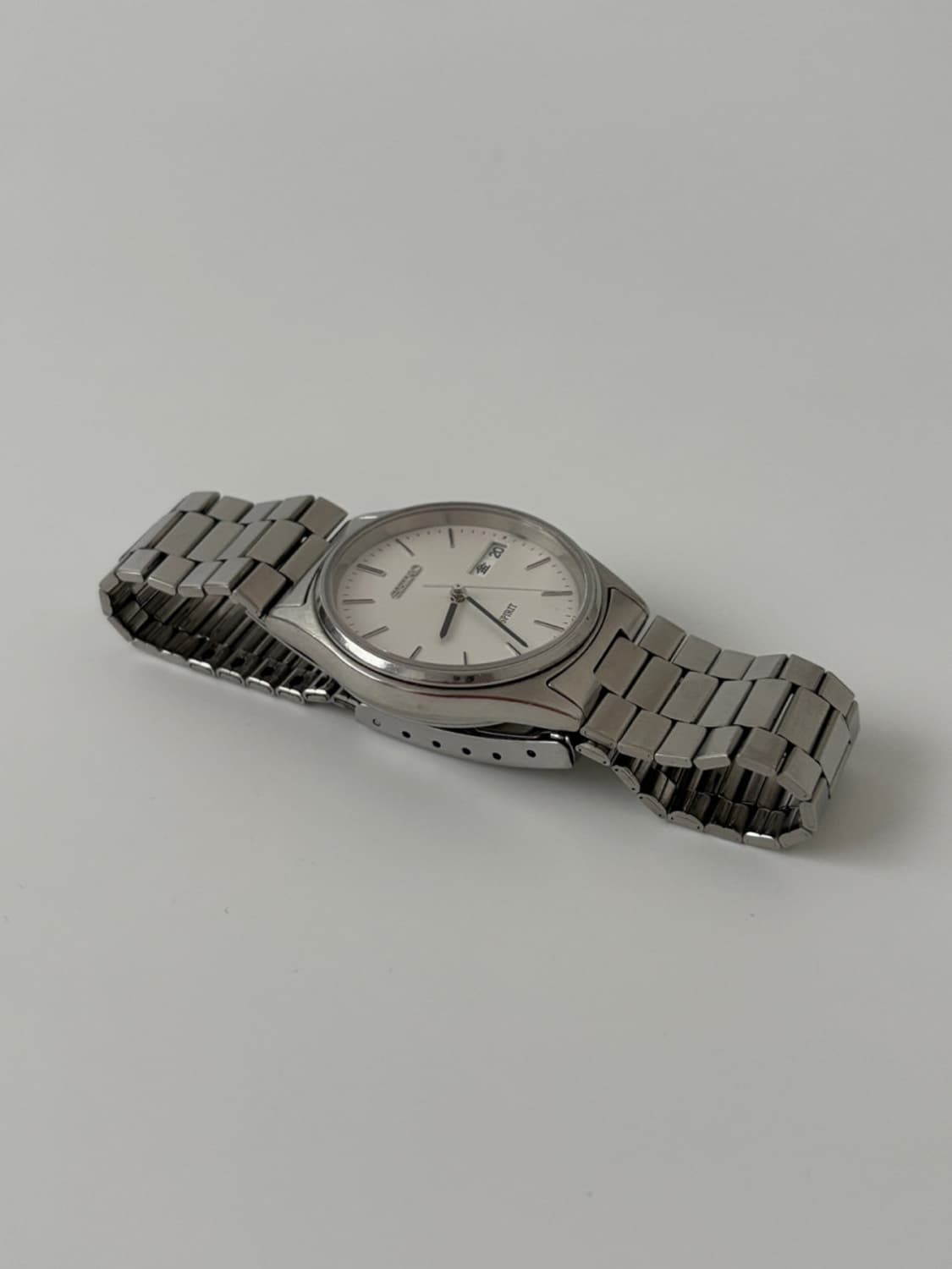 SEIKO-90s spirit bar index silver quartz 상품이미지4