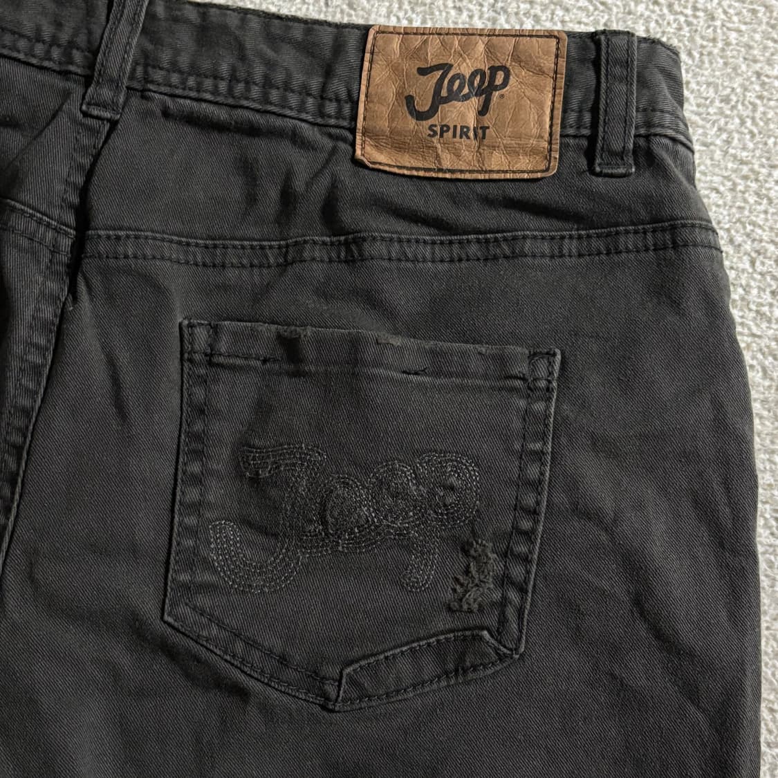 JEEP 지프 핀터깔 y2k 데님 숏팬츠 상품이미지7