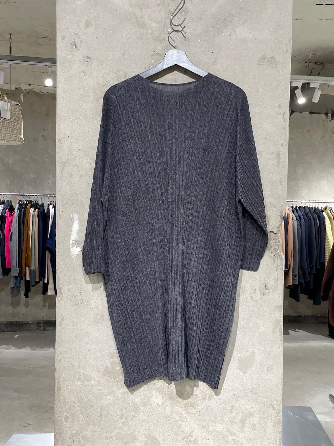 플리츠 플리즈 차콜 탑 원피스 상품이미지6