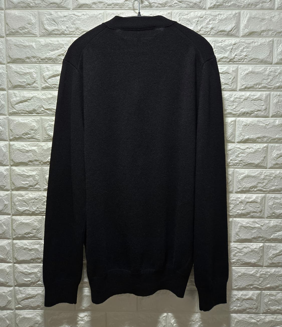 꼼데가르송 레드하트 와펜패치 울 니트 가디건 XL 상품이미지8