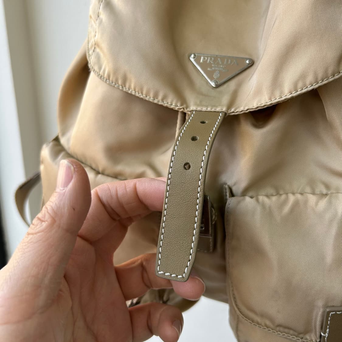 16267 - 프라다 나일론 베이지 백팩 상품이미지5