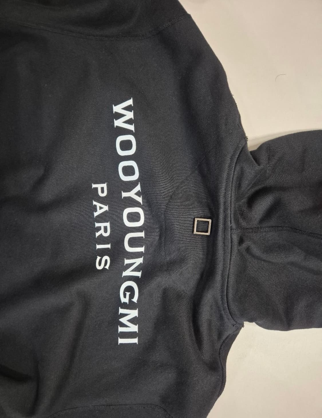 우영미 백로고 후드티 상품이미지1