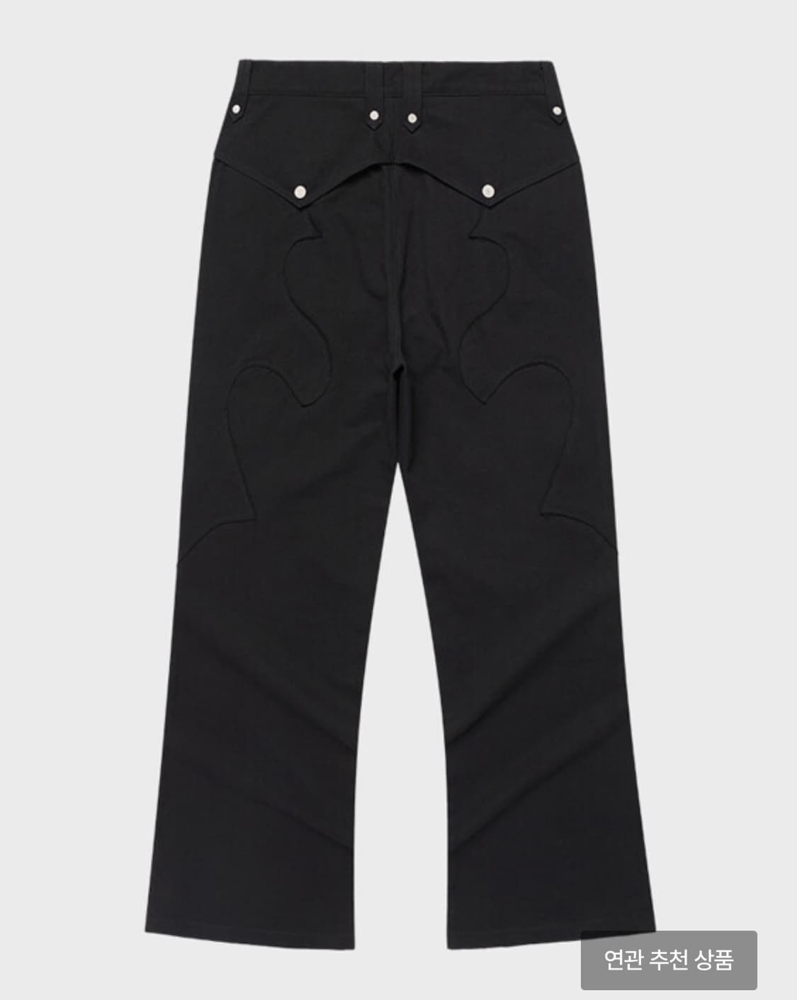 더바이닐하우스 WESTERN BOOTS CUT PANTS BLACK 상품이미지2