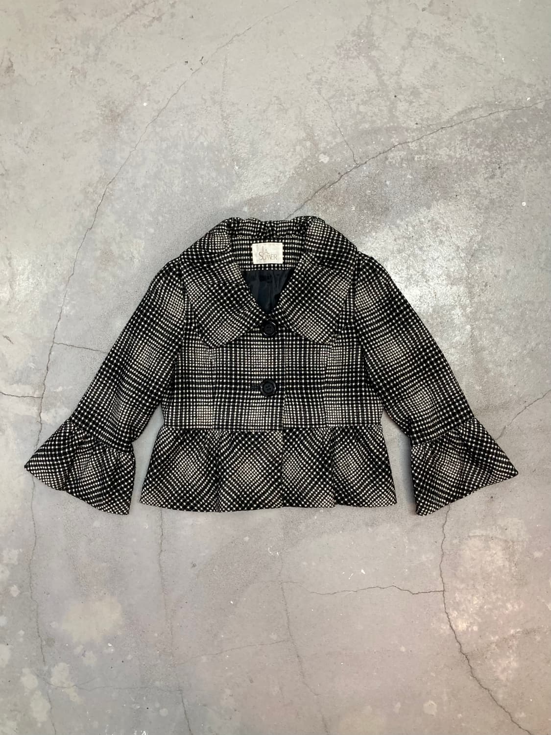 two-button pinterest-style check jacket 상품이미지1
