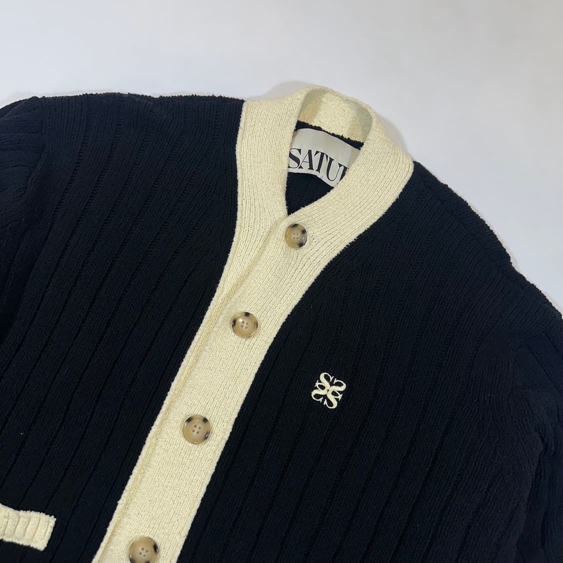 새터 파로 포켓 오버사이즈드 가디건 상품이미지3