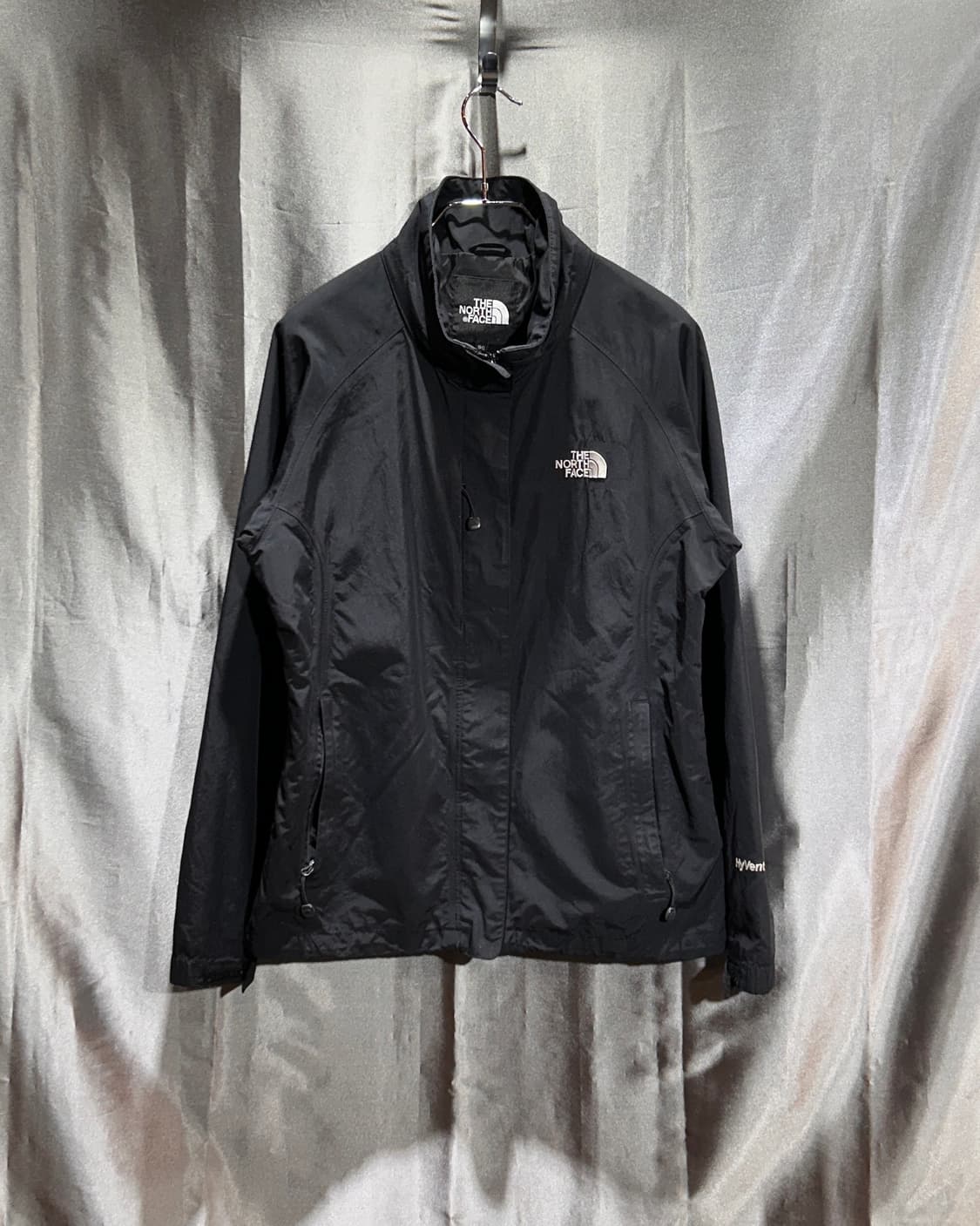 L 노스페이스 하이넥 미니멀 블랙 바람막이 상품이미지2