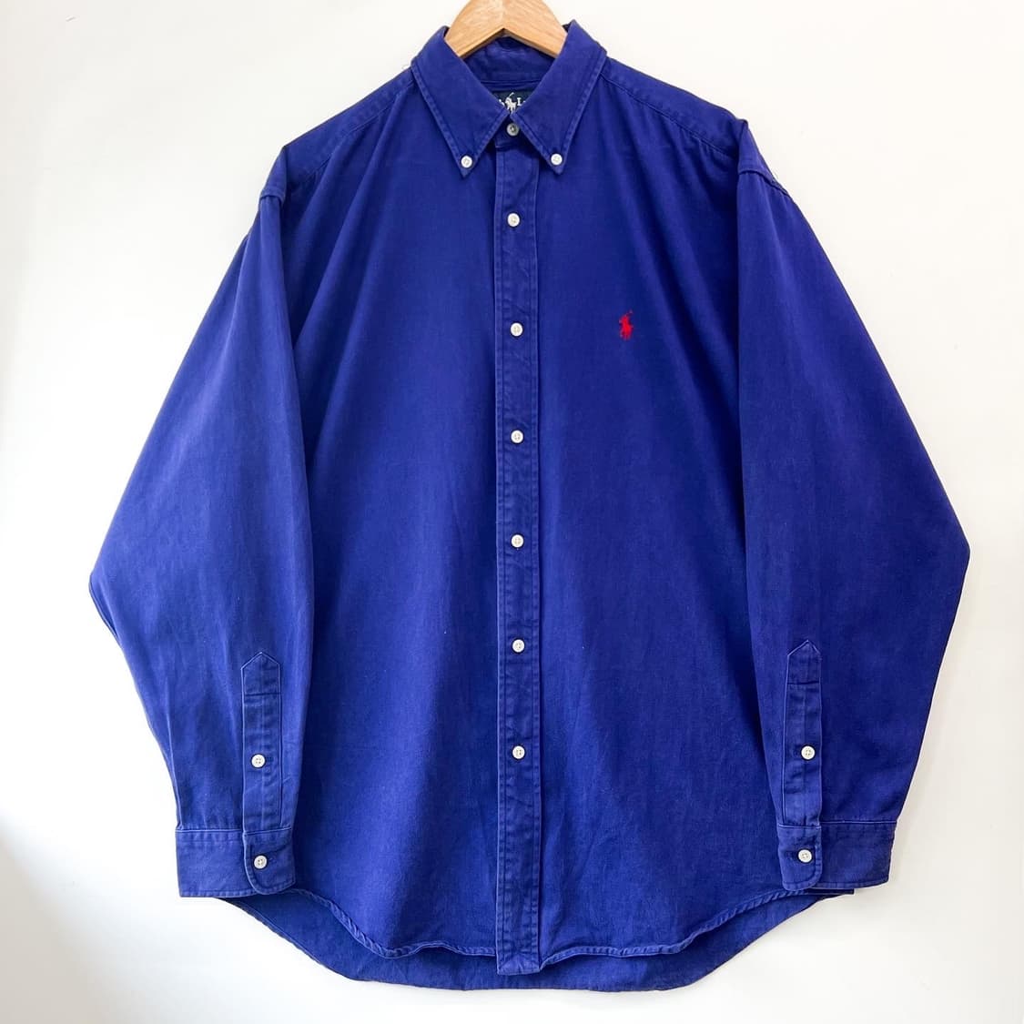 폴로 랄프로렌 기본 포니 블루네이비 오버사이즈 셔츠 상품이미지2