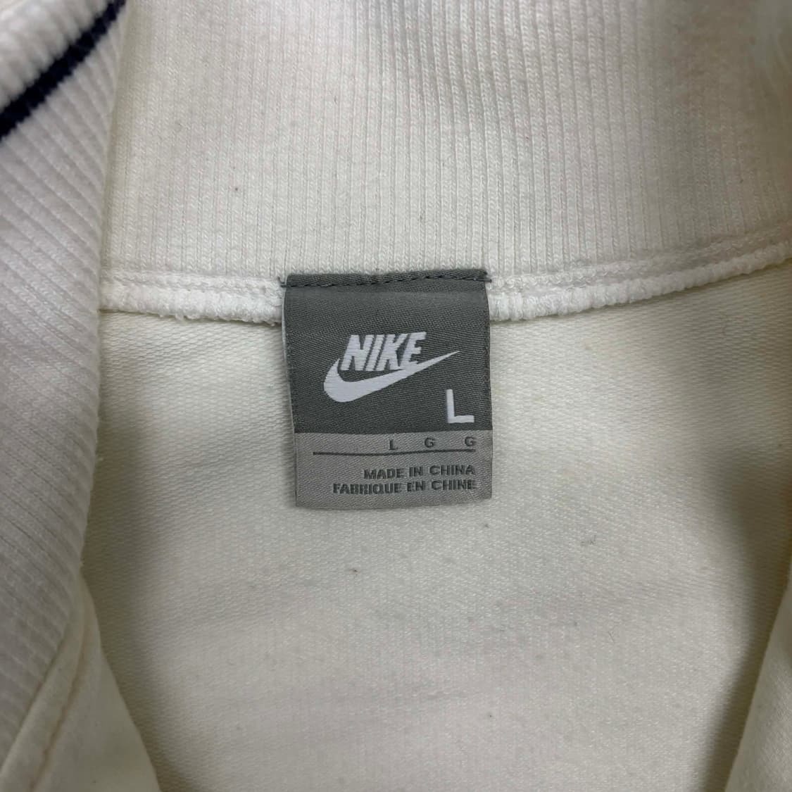 나이키 일본판 y2k 여리핏 화이트 갸루 트랙탑 희귀져지(L) 상품이미지4