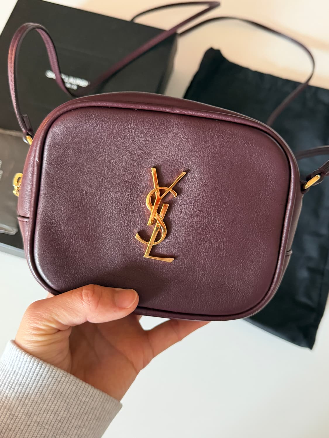 생 로랑 Saint Laurent 모노그램 태슬 블로거 미니 크로스백 상품이미지3