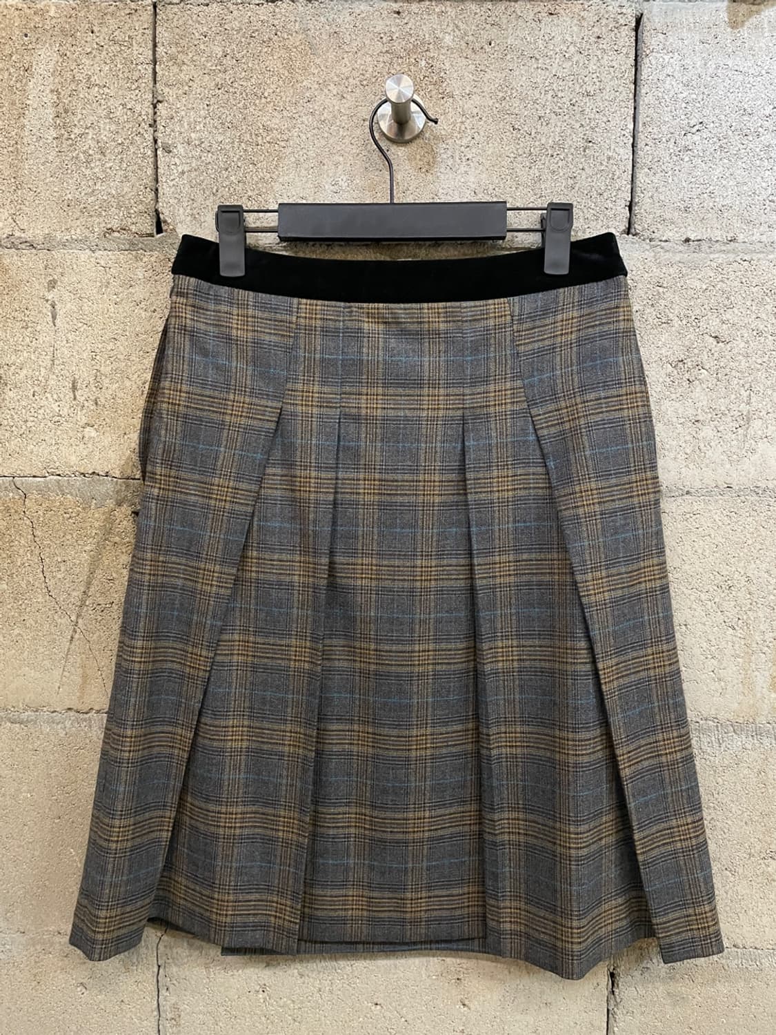버버리 플리츠 체크 스커트 상품이미지3