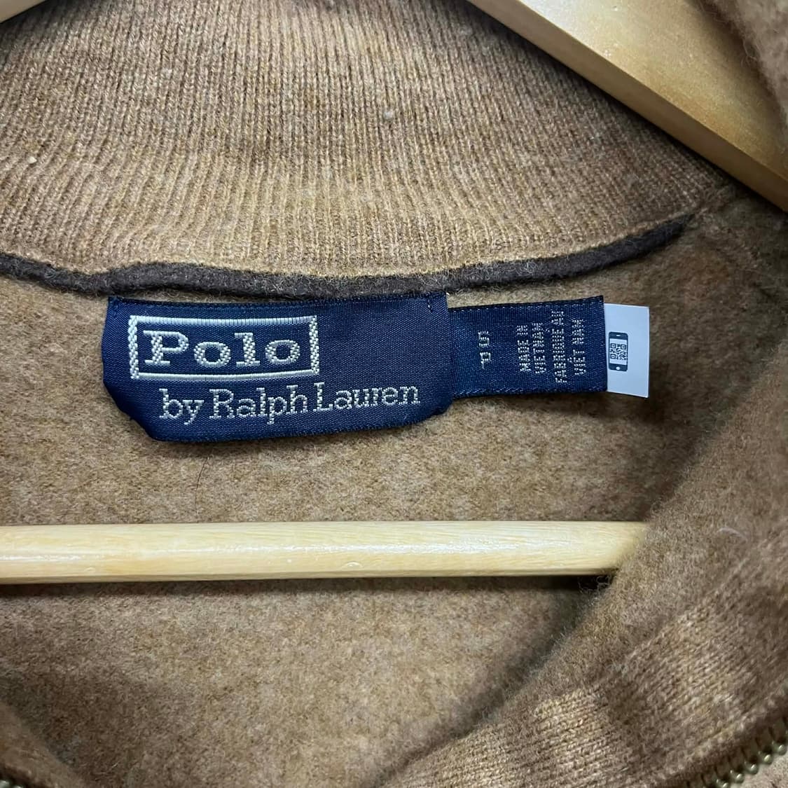 폴로 랄프로렌 신형 큐알택 베이지 니트 하프집업(S) 상품이미지7