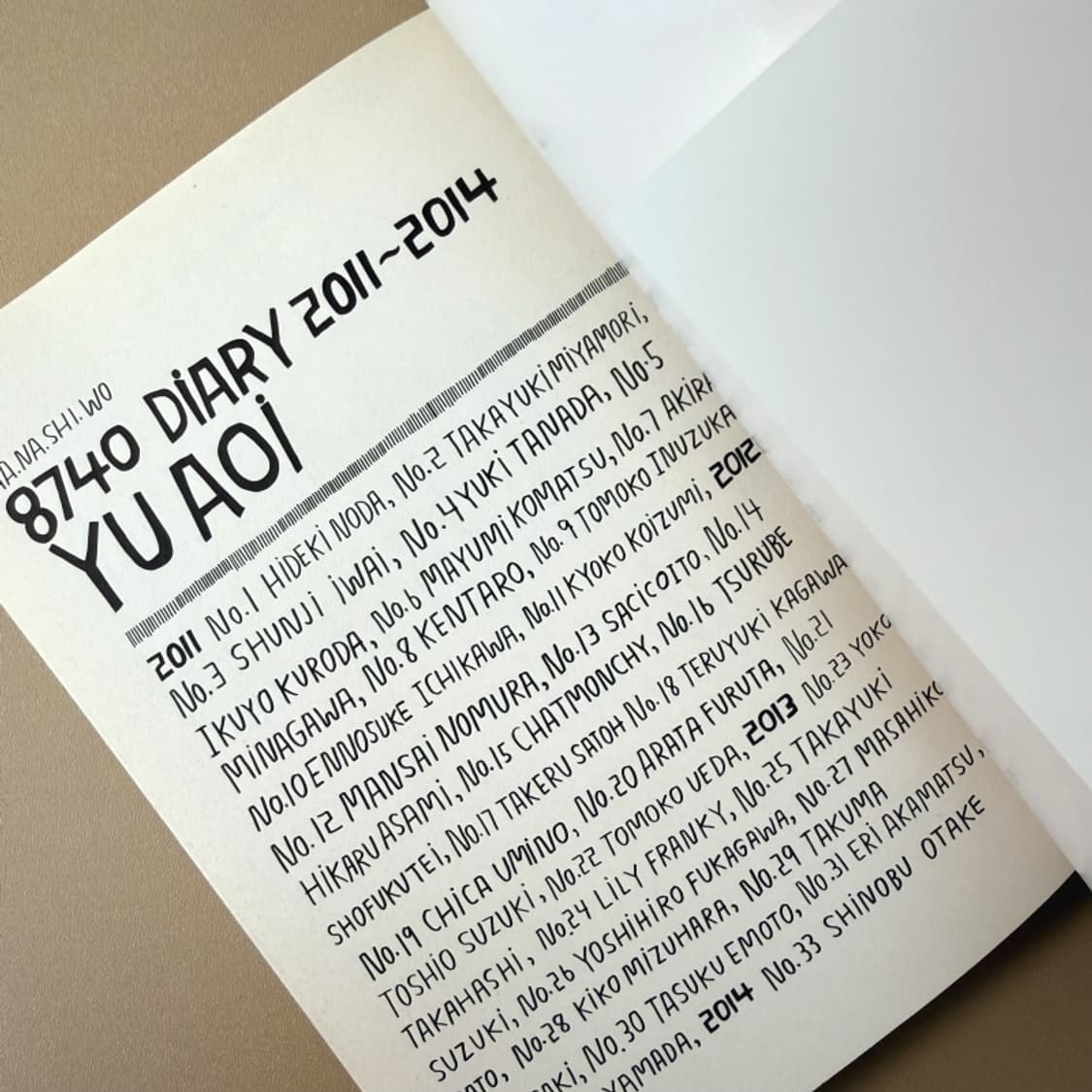 아오이 유우 8740 Diary 2011-2014 사진집 에세이 화보집 상품이미지2