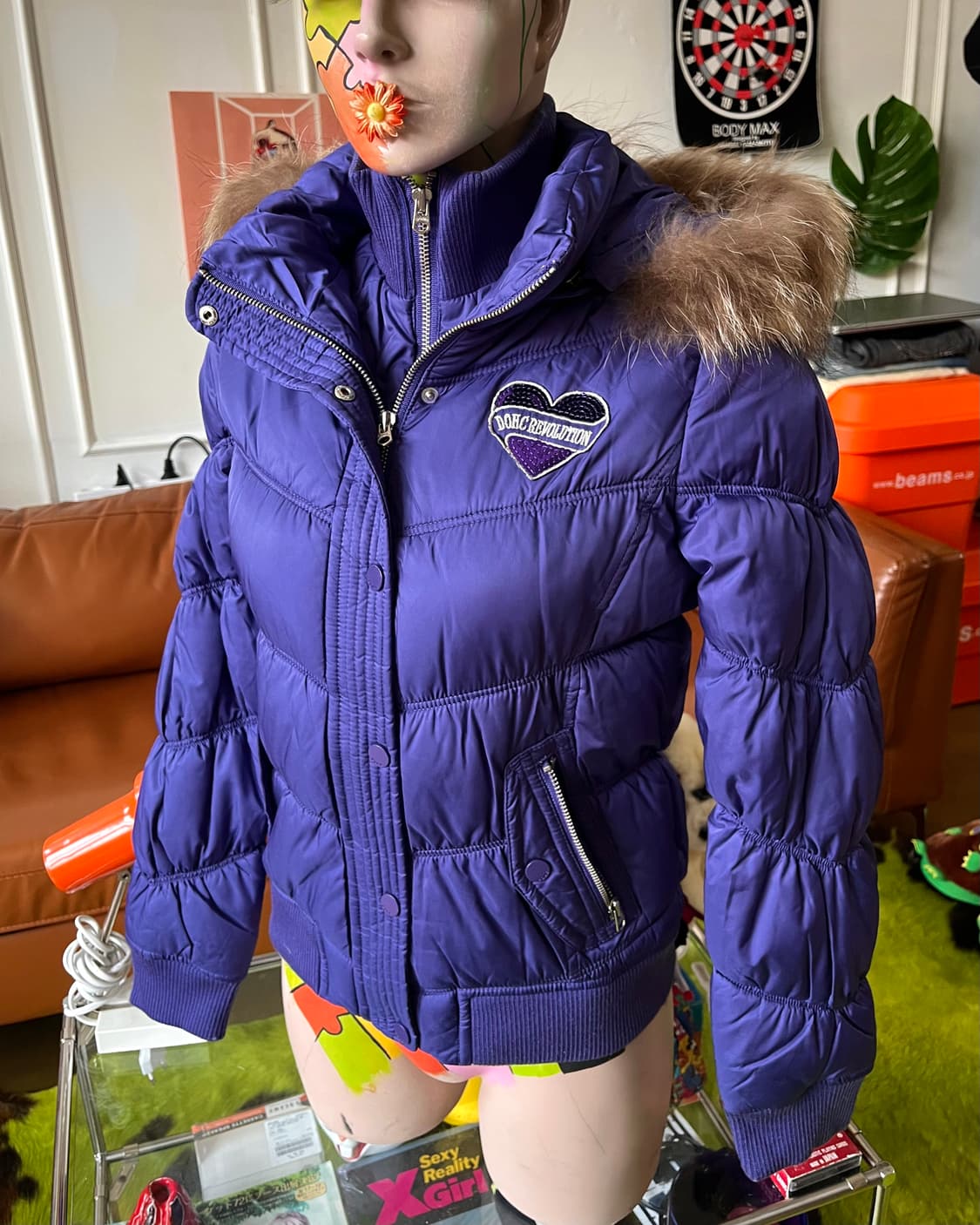 2000s DOHC Fur Hood Gal Padding Jumper 상품이미지2