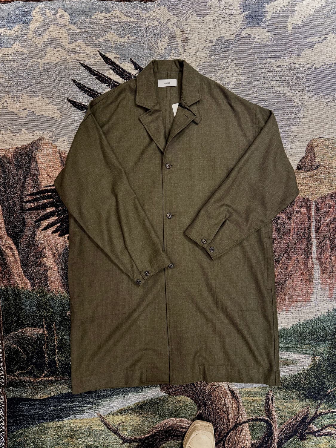 마카웨어 셔츠 울 셔츠코트  상품이미지1