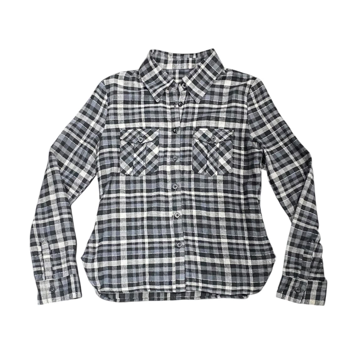 Grazie 슬림핏 포켓 디테일 체크셔츠 상품이미지1