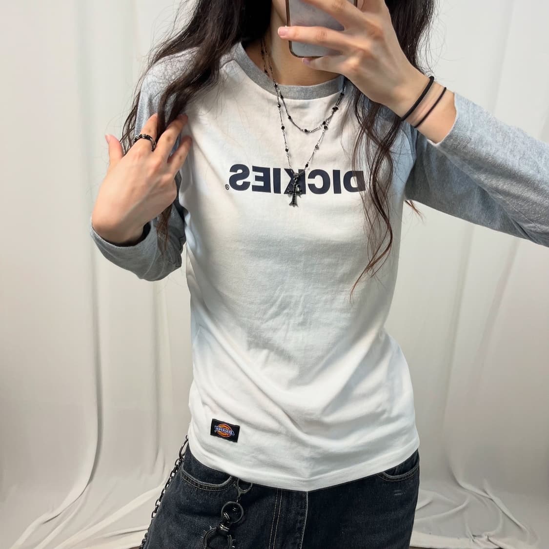 Dickies gray raglan sleeves 상품이미지3