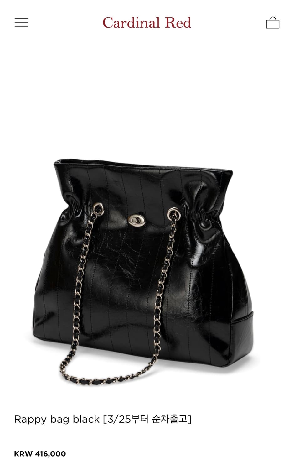 카디널레드 라피백 블랙 상품이미지1