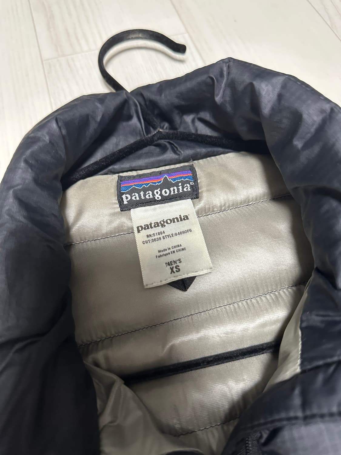 파타고니아 구스 다운 경량 패딩 스웨터 자켓 xs 상품이미지2