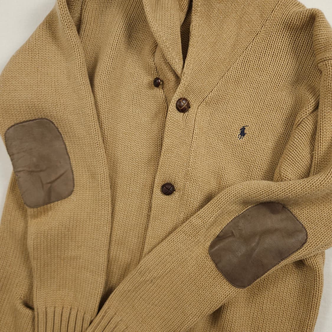 XL(105) 폴로 랄프로렌 숄더넥 니트 아우터 상품이미지5