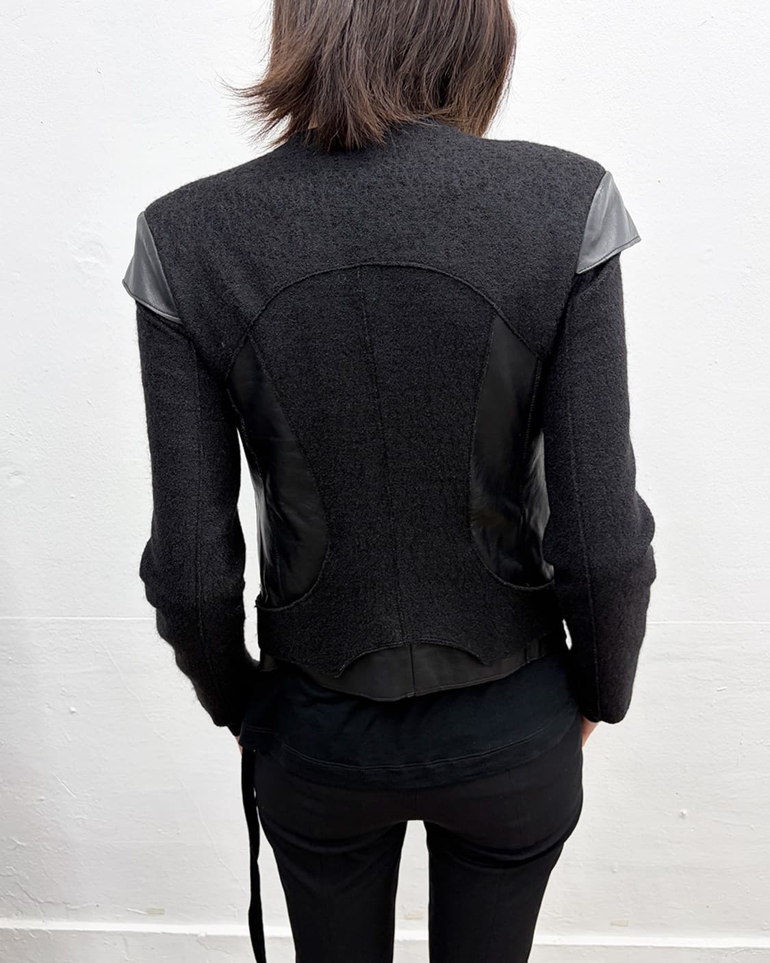 닐바렛 레더 패널 자켓 상품이미지4