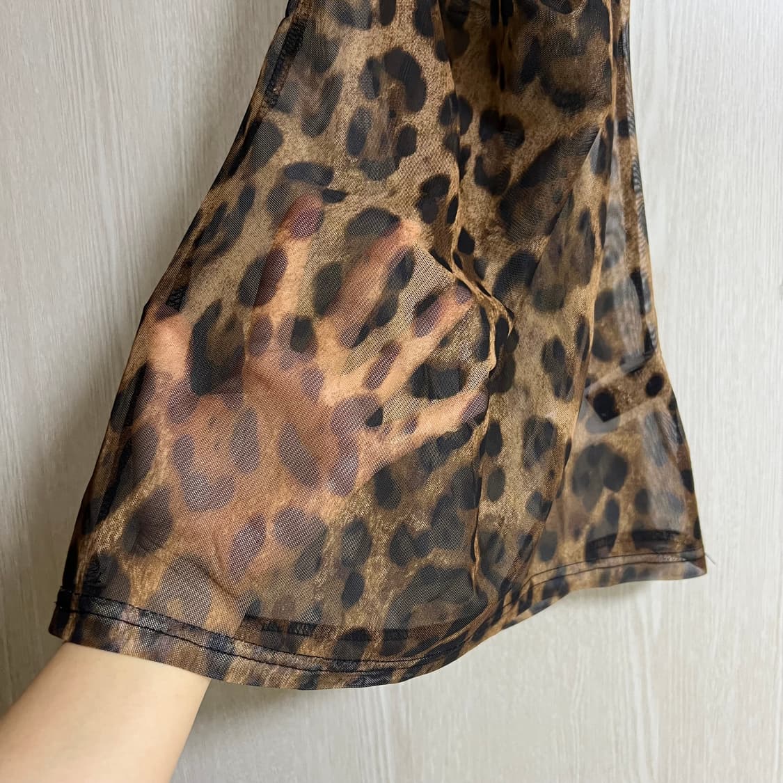 샵사이다 레오파드 홀터넥 나시 상품이미지5