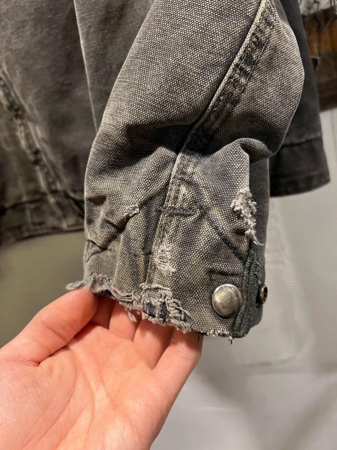 [XL]칼하트 USA Made J97 PTL 차콜 디트로이트 워크 자켓 상품이미지6