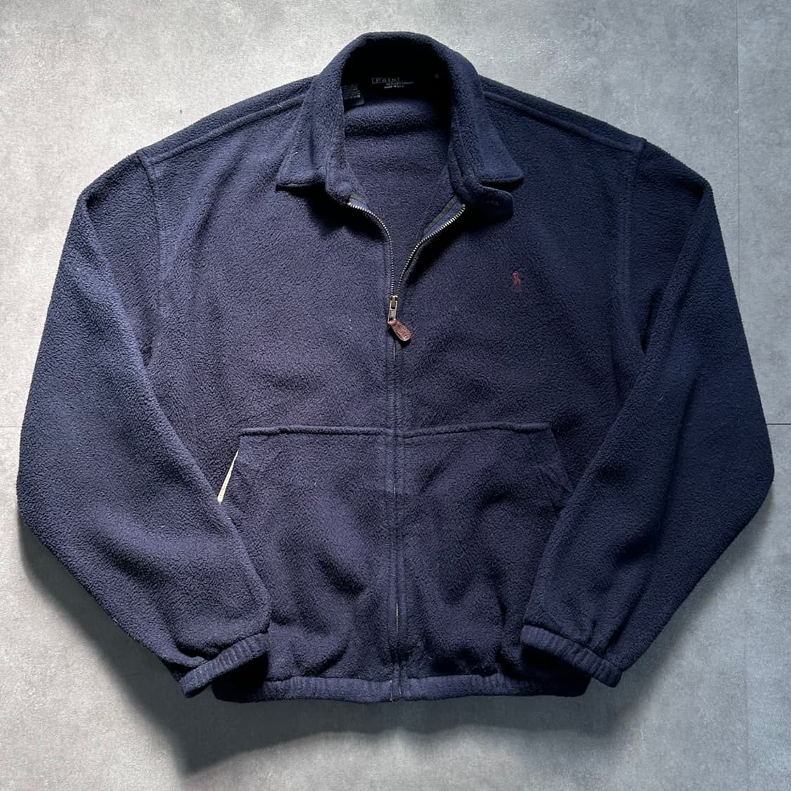 90s 폴로 네이비 후리스 스윙탑 자켓 (va.95) 상품이미지1