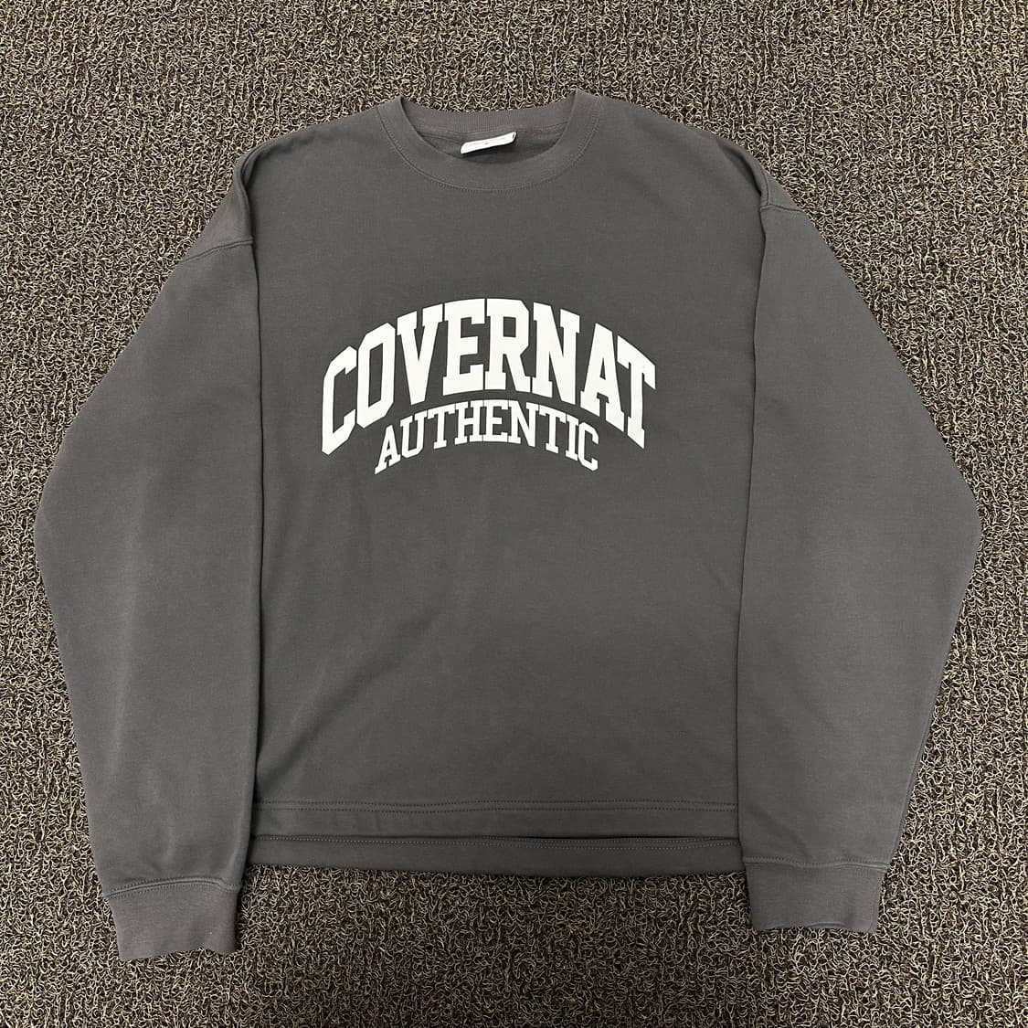 커버낫 맨투맨 차콜 M 상품이미지1