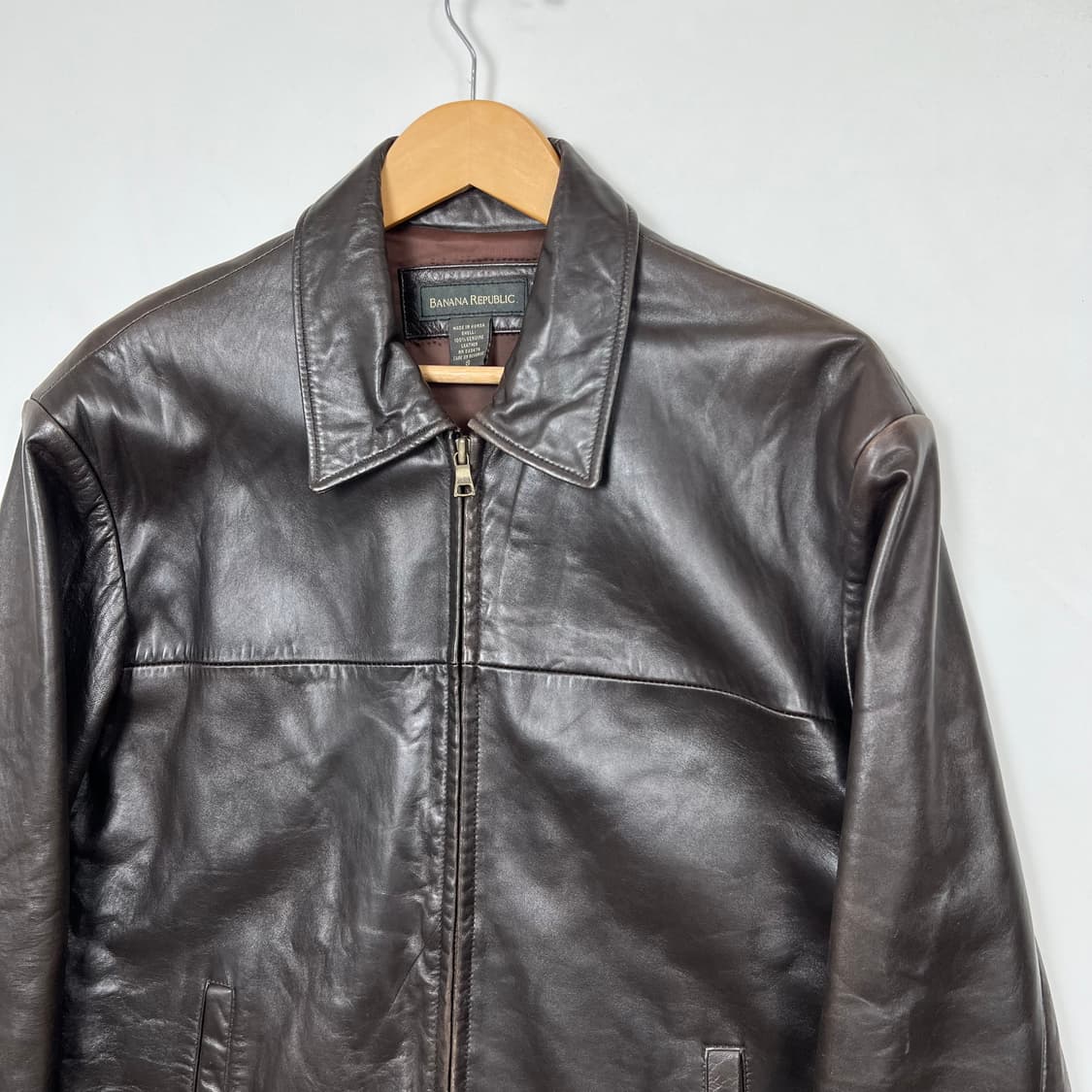 1990s BR 바나나리퍼블릭 브라운 양가죽 자켓 상품이미지3