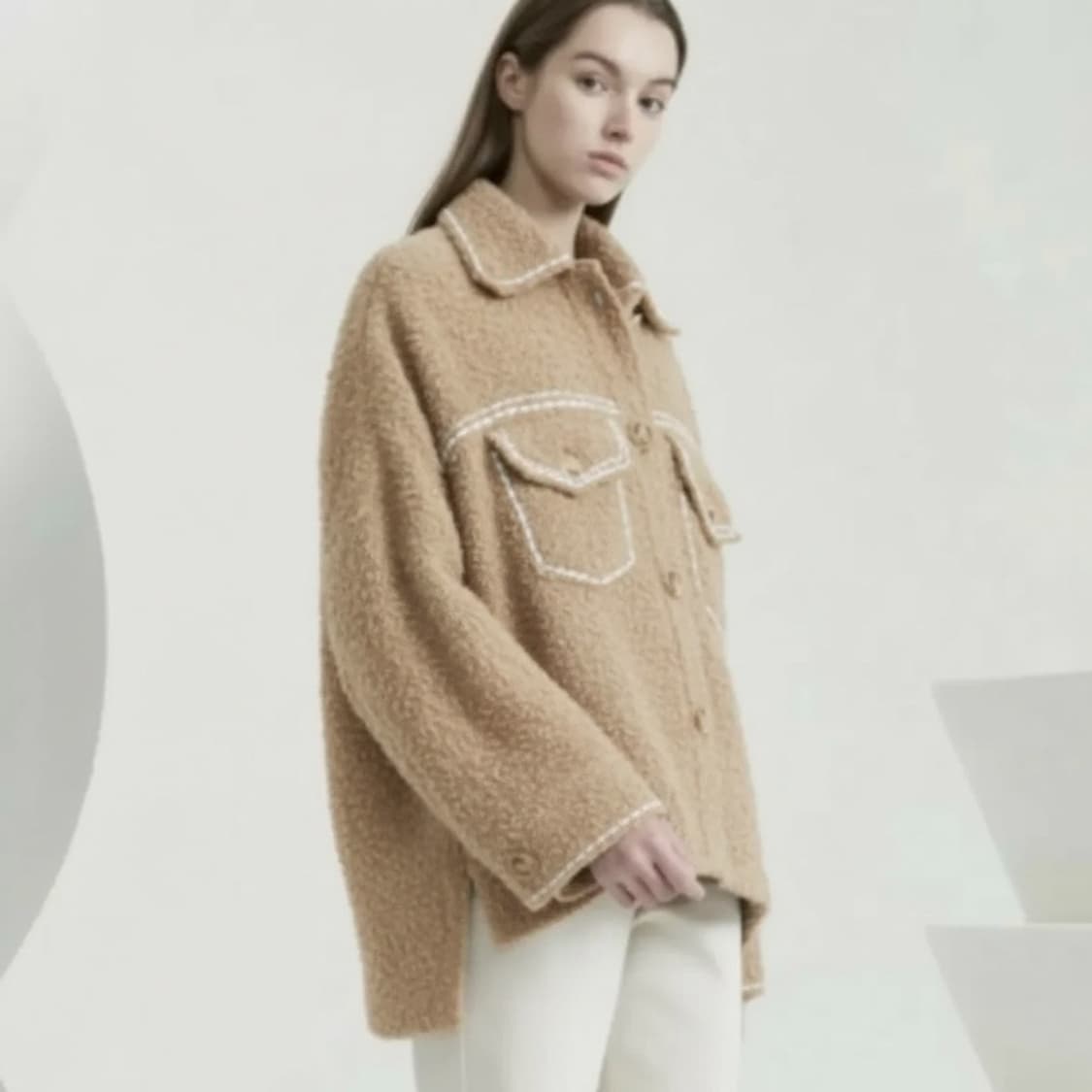 한섬 타임 오버사이즈 스템 헴 점퍼(Free) 상품이미지3