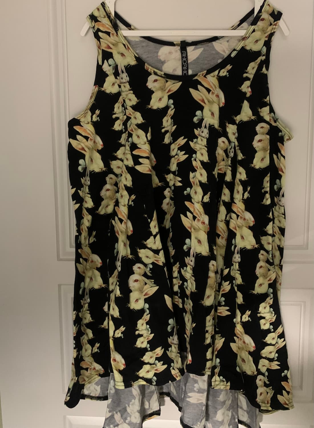 Vintage Rabbit pattern sleeveless 상품이미지1