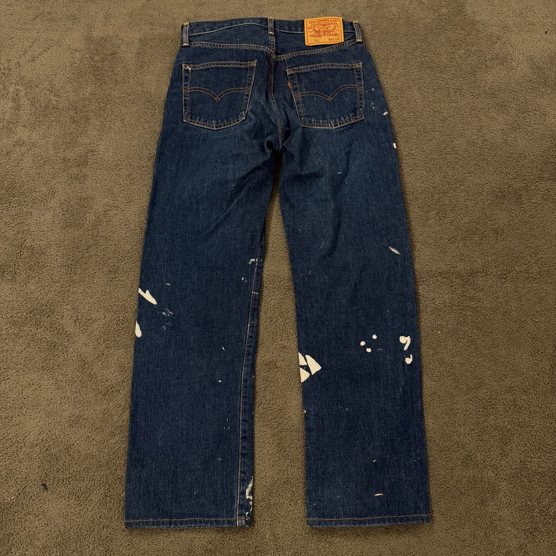 [정품/30X36] 리바이스502XX레드라인셀비지커스텀페인팅팬츠 상품이미지3