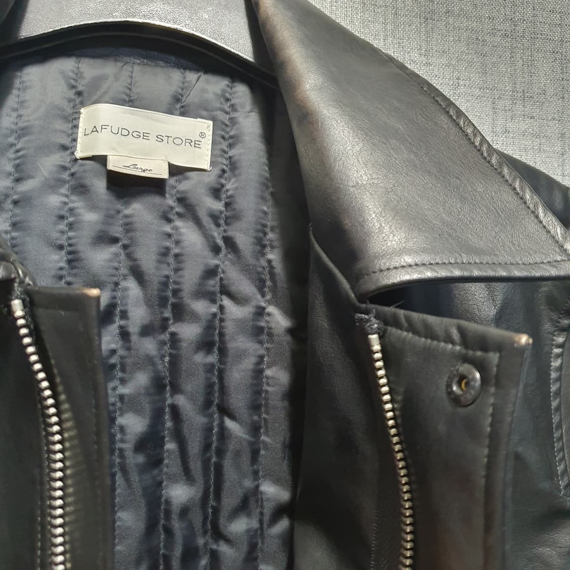 라퍼지스토어 남성 버핑 레더 가죽자켓  상품이미지3