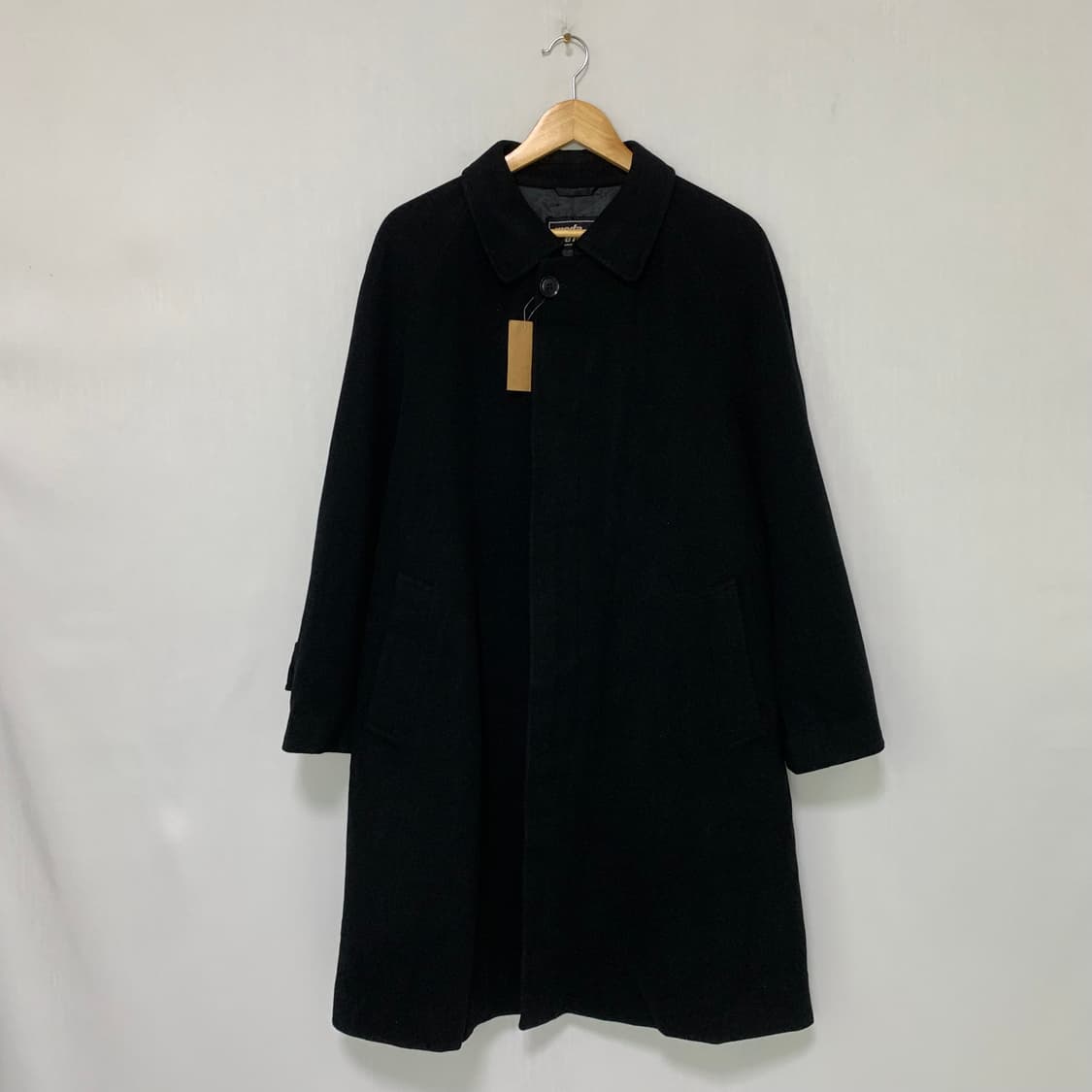 jpn 일본 빈티지 캐시미어 울 혼방 블랙 코트 M 상품이미지1