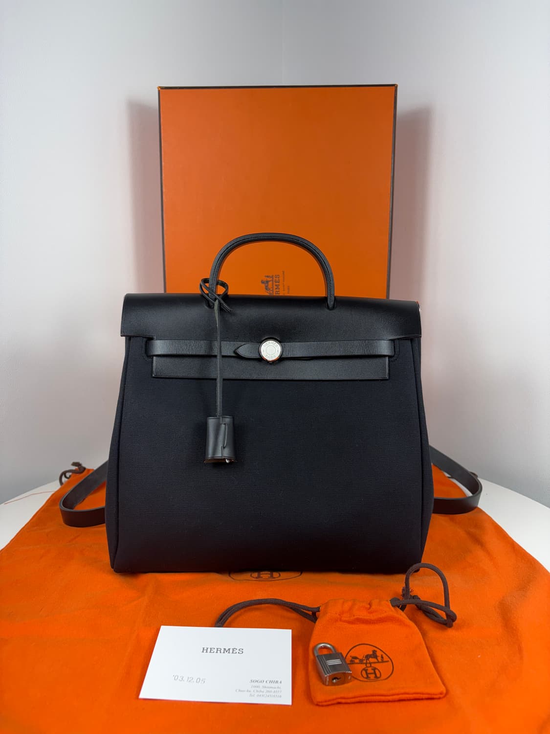 에르메스 에르백 에르백팩 캔버스 블랙 상품이미지2