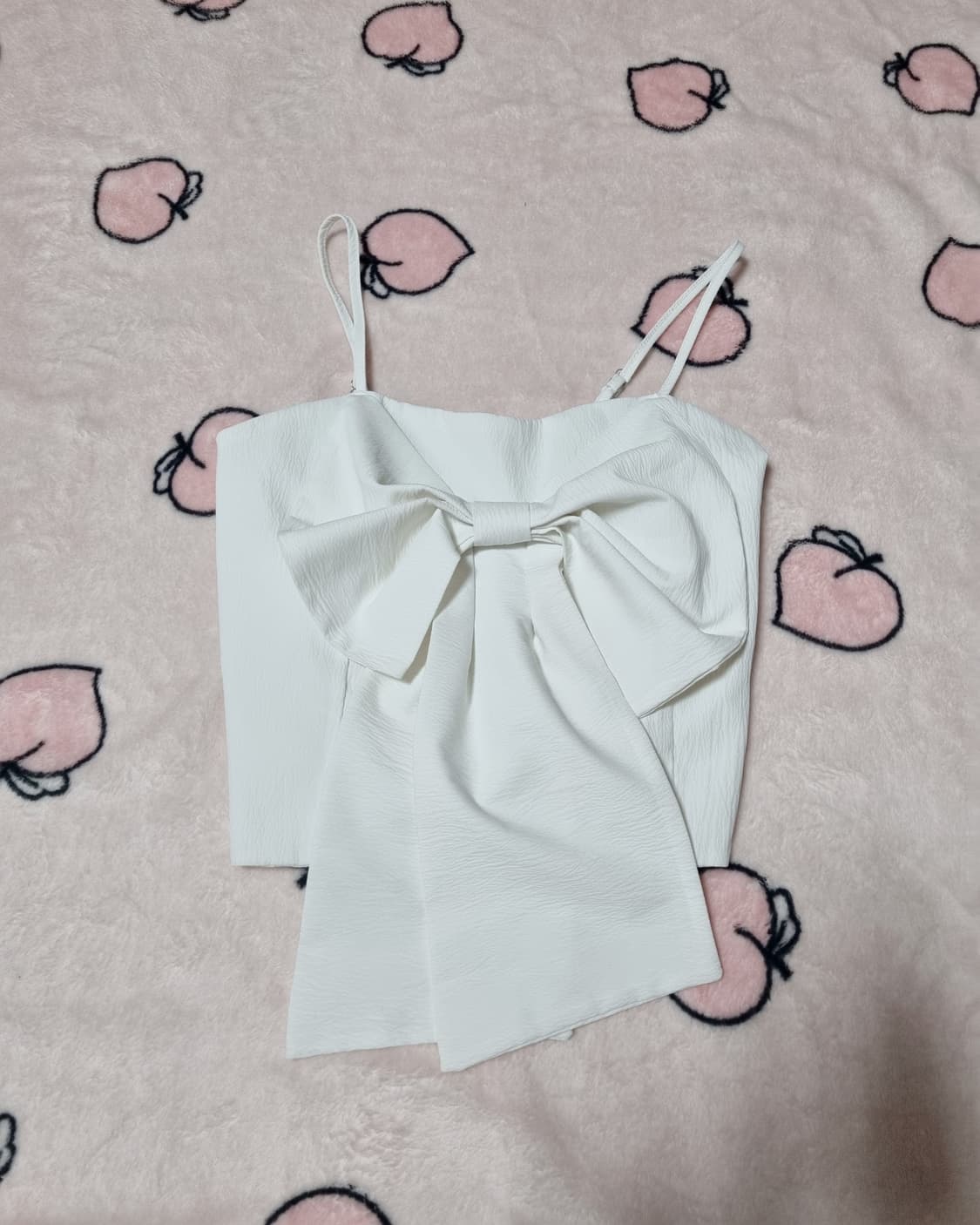 화이트 리본 나시 뷔스티에 상품이미지1